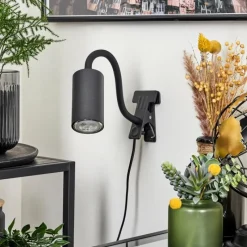 Luminaires Scandinaves-hofstein lampe â clipper Javel Noir, 1 lumière