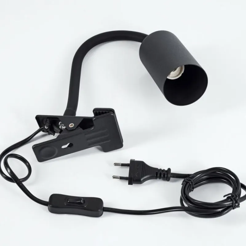 Luminaires Scandinaves-hofstein lampe â clipper Javel Noir, 1 lumière