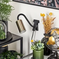 Luminaires Scandinaves-hofstein lampe â clipper Javel Noir, 1 lumière