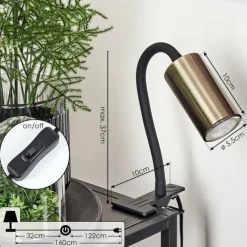 Luminaires Scandinaves-hofstein lampe â clipper Javel Noir, 1 lumière