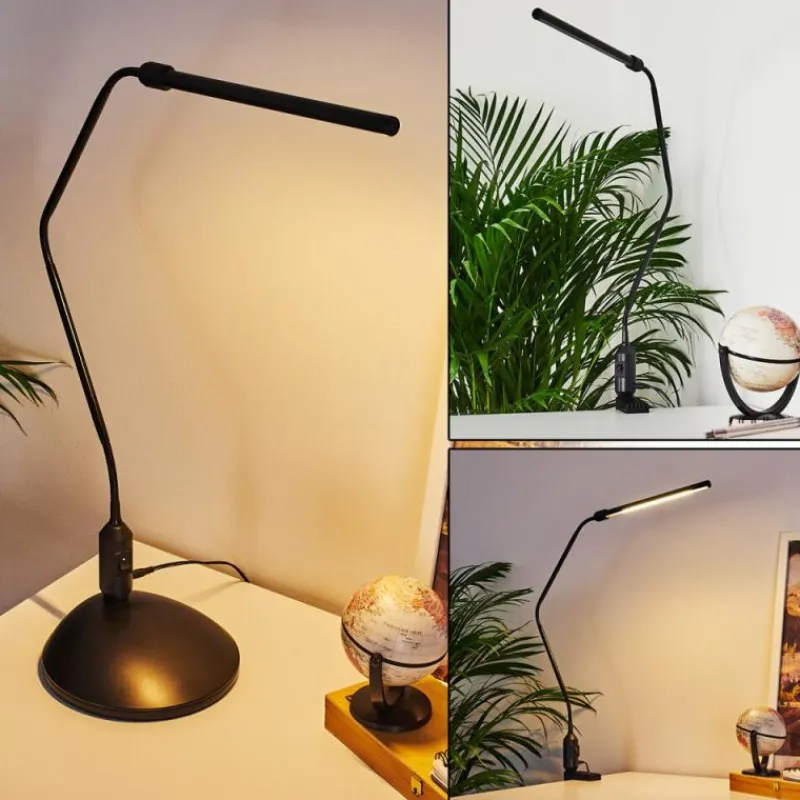 hofstein lampe â clipper Winnipeg LED Noir, 1 lumière* Lampes À Poser