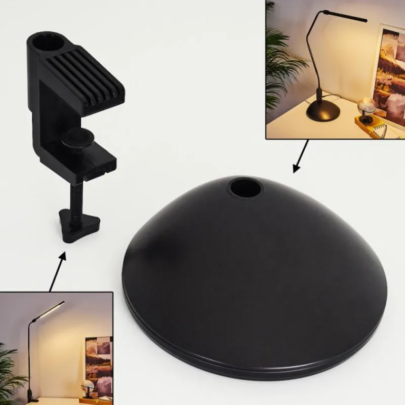 hofstein lampe â clipper Winnipeg LED Noir, 1 lumière* Lampes À Poser