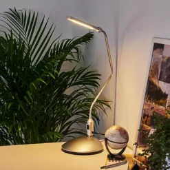 hofstein lampe â clipper Winnipeg LED Argenté, 1 lumière* Lampes À Poser