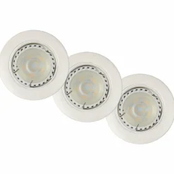 Lampes Industrielles-Luminaires Lucide Lampe à encastrer Lucide FOCUS LED Gris, 3 lumières