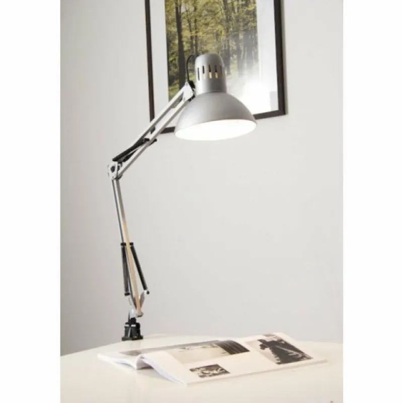 Luminaires Brilliant Lampe à pince Brilliant Hobby Acier inoxydable, Titane, 1 lumière* Lampes À Poser