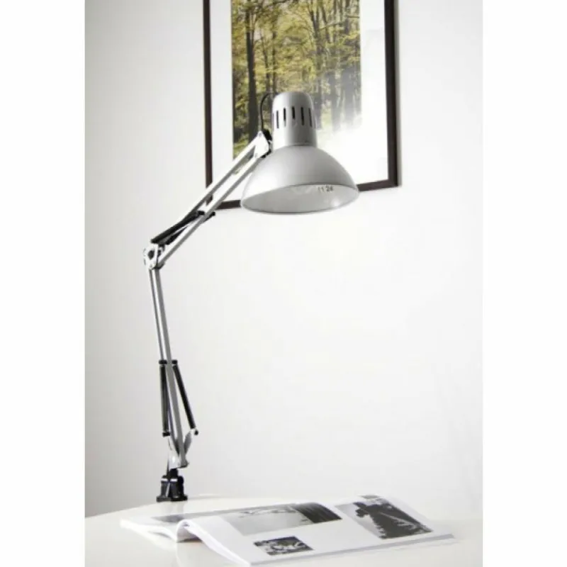 Luminaires Brilliant Lampe à pince Brilliant Hobby Acier inoxydable, Titane, 1 lumière* Lampes À Poser