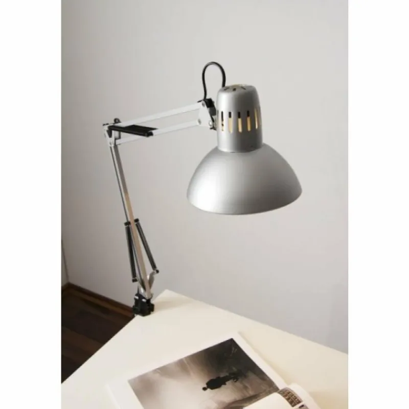 Luminaires Brilliant Lampe à pince Brilliant Hobby Acier inoxydable, Titane, 1 lumière* Lampes À Poser