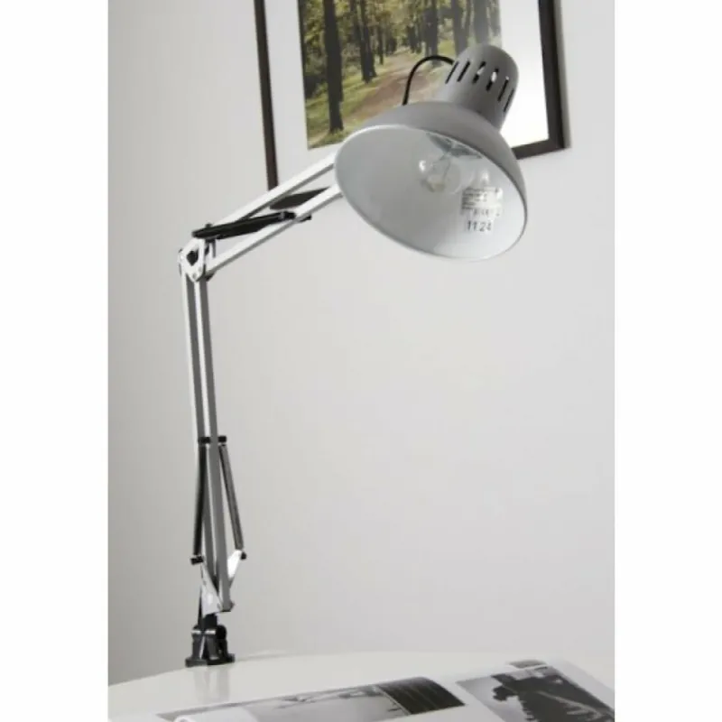 Luminaires Brilliant Lampe à pince Brilliant Hobby Acier inoxydable, Titane, 1 lumière* Lampes À Poser