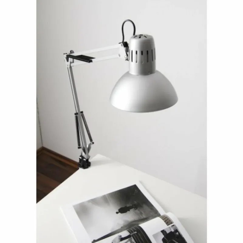 Luminaires Brilliant Lampe à pince Brilliant Hobby Acier inoxydable, Titane, 1 lumière* Lampes À Poser