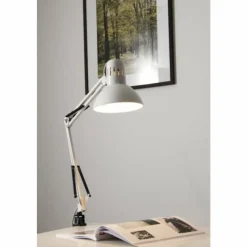 Luminaires Brilliant Lampe à pince Brilliant Hobby Blanc, 1 lumière* Lampes À Poser