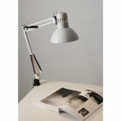 Luminaires Brilliant Lampe à pince Brilliant Hobby Blanc, 1 lumière* Lampes À Poser