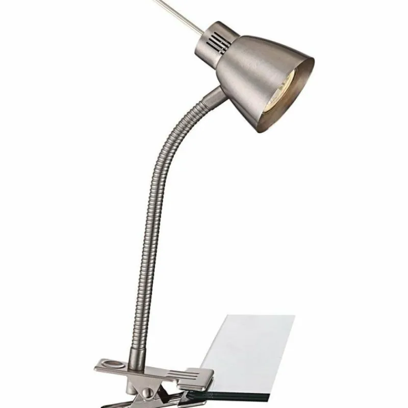 Luminaires Globo Lighting Lampe à pince Globo LED Nickel mat, 1 lumière* Éclairage Led