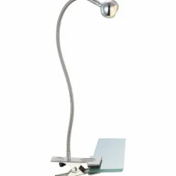 Luminaires Globo Lighting Lampe à pince Globo SERPENT LED Nickel mat, 1 lumière* Éclairage Led
