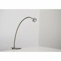 hofstein Lampe à pince Globo SERPENT LED Nickel mat, 1 lumière