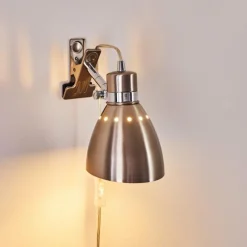 hofstein Lampe à pince Stranderott Acier inoxydable, 1 lumière* Lampes À Poser