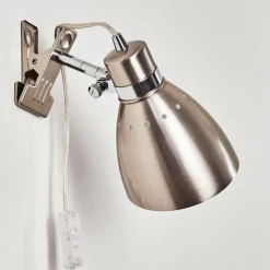 hofstein Lampe à pince Stranderott Acier inoxydable, 1 lumière* Lampes À Poser