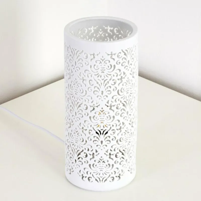 Luminaires Orientaux-hofstein Lampe à poser Aberjona Blanc, 1 lumière