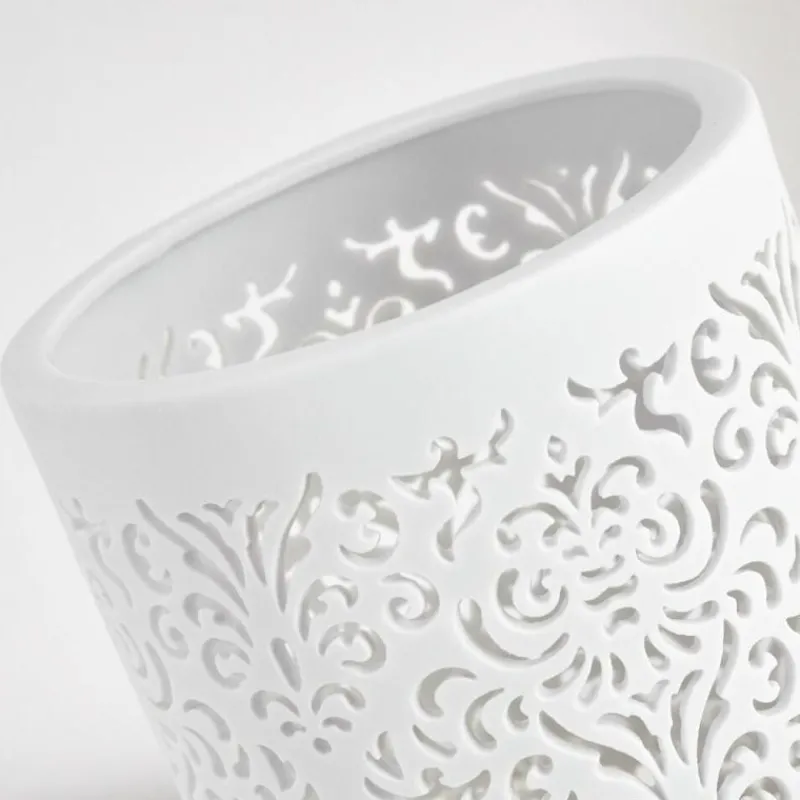 Luminaires Orientaux-hofstein Lampe à poser Aberjona Blanc, 1 lumière