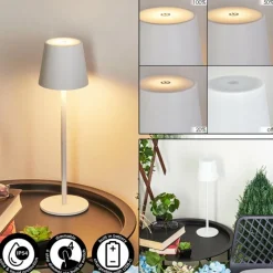 hofstein Lampe à poser Allen LED Blanc, 1 lumière