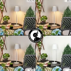 hofstein Lampe à poser Allen LED Blanc, 1 lumière