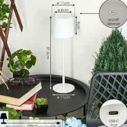 hofstein Lampe à poser Allen LED Blanc, 1 lumière