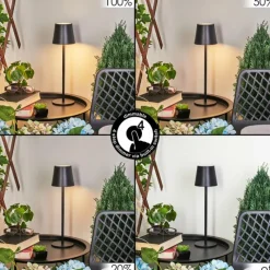 hofstein Lampe à poser Allen LED Noir, 1 lumière