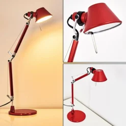 Lampe Design-Luminaires Artemide Lampe à poser Artemide TOLOMEO MICRO Rouge, 1 lumière