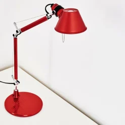 Lampe Design-Luminaires Artemide Lampe à poser Artemide TOLOMEO MICRO Rouge, 1 lumière