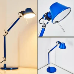 Lampe Design-Luminaires Artemide Lampe à poser Artemide TOLOMEO MICRO Bleu, 1 lumière