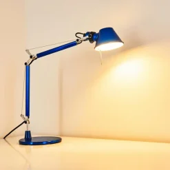 Lampe Design-Luminaires Artemide Lampe à poser Artemide TOLOMEO MICRO Bleu, 1 lumière