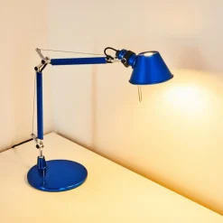 Lampe Design-Luminaires Artemide Lampe à poser Artemide TOLOMEO MICRO Bleu, 1 lumière
