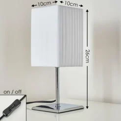 Lampes En Tissu-hofstein Lampe à poser Auman Chrome, 1 lumière