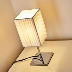 Lampes En Tissu-hofstein Lampe à poser Auman Chrome, 1 lumière