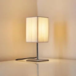 Lampes En Tissu-hofstein Lampe à poser Auman Chrome, 1 lumière