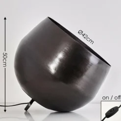 Lampes Vintages & Rétros-hofstein Lampe à poser Bluestone Acier brossé, 1 lumière