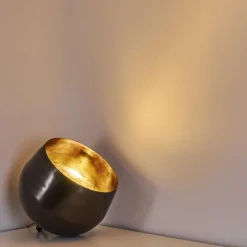 Lampes Vintages & Rétros-hofstein Lampe à poser Bluestone Acier brossé, 1 lumière