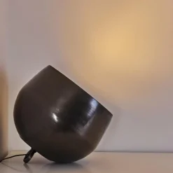 Lampes Vintages & Rétros-hofstein Lampe à poser Bluestone Acier brossé, 1 lumière