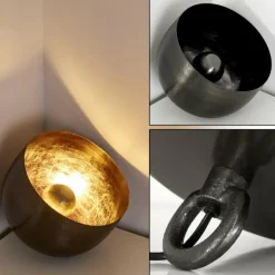 Lampes Industrielles-hofstein Lampe à poser Bluestone Acier brossé, 1 lumière