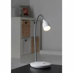 Luminaires Brilliant Lampe à poser Brilliant Anthony LED Blanc, 1 lumière* Lampes À Poser