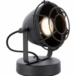 Lampes Industrielles-Luminaires Brilliant Lampe à poser Brilliant Carmen Noir, 1 lumière