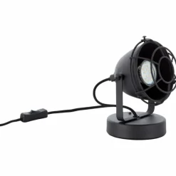 Lampes Industrielles-Luminaires Brilliant Lampe à poser Brilliant Carmen Noir, 1 lumière