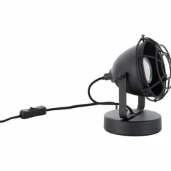 Lampes Industrielles-Luminaires Brilliant Lampe à poser Brilliant Carmen Noir, 1 lumière