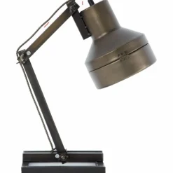 Lampes Industrielles-Luminaires Brilliant Lampe à poser Brilliant Hardwork Acier inoxydable, Noir, 1 lumière