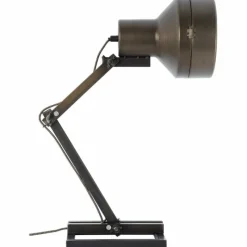 Lampes Industrielles-Luminaires Brilliant Lampe à poser Brilliant Hardwork Acier inoxydable, Noir, 1 lumière