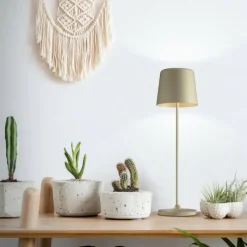 Luminaires Brilliant Lampe à poser Brilliant Kaami LED Brun, 1 lumière