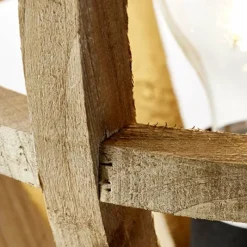 Style Boho-Chic-Luminaires Brilliant Lampe à poser Brilliant Matrix Wood Noir, 1 lumière