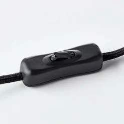 Style Boho-Chic-Luminaires Brilliant Lampe à poser Brilliant Matrix Wood Noir, 1 lumière