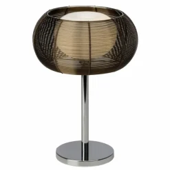 Luminaires Brilliant Lampe à poser Brilliant Relax Bronze, Chrome, 1 lumière