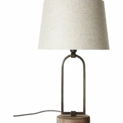 Lampes En Tissu-Luminaires Brilliant Lampe à poser Brilliant Sora Beige, 1 lumière