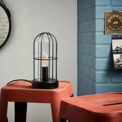 Luminaires Brilliant Lampe à poser Brilliant Storm Noir, 1 lumière